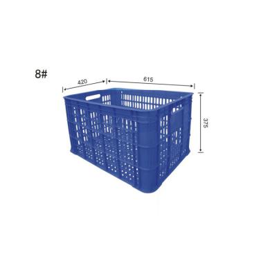 China heavy duty plastic crate plastic turnover basket food grade plastic crate for sale