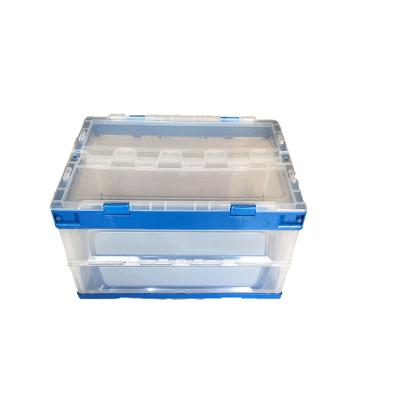 China 100% vrigin material PP material stackable Foldable collapsible food grade plastic crate for sale