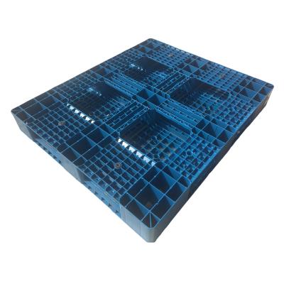 China 1300x1100 mm recycled open bottom deck 4 way plastic pallet en venta