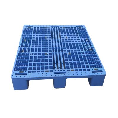 Cina 4 way entry Hdpe Nestable Logistic single Plastic Industrial Pallet in vendita