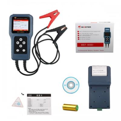 China ALL 2020 Latest New Car Battery Tester 12V 24V Digital Auto Battery Analyzer MST-8000+ With Printer for sale