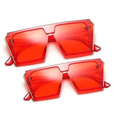 China Fashion Sunglasses 2022 Pcs Custom 1 Set 2 Mother and Kids Square Mommy and Me Sun Glass Women Girl Shades Sun Glasses for sale