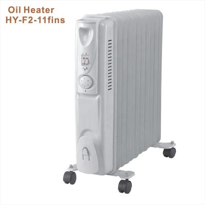 China Hotel 11 Fins 2500W Thermostat Temperature Control Electric Noma Oil Filled Heater 120*500mm for sale