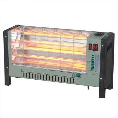 China Hotel Electric Heater 1600W Quartz Heater 4 Tubes Element For Room Red Color for sale