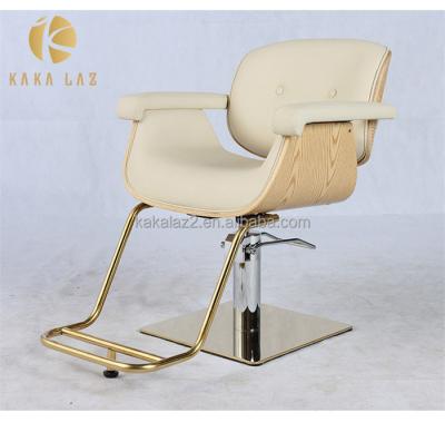 China (Size)Adjustable Modern High Quality Barber Chair With Free Custom Colors Styling Chair With Footrest for sale