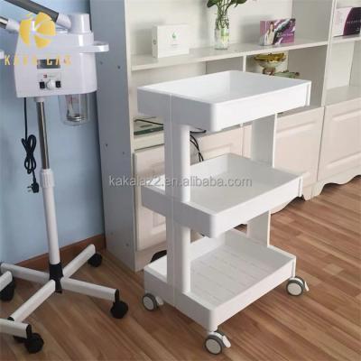 China Hot Modern Nail Salon Furniture Manicure Pedicure Trolley Nail Salon Trolley With Lock for sale