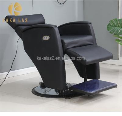 China Hydraulic Pump Men Salon Equipment Black Beauty Modern Extended Salon Barber Chairs for sale