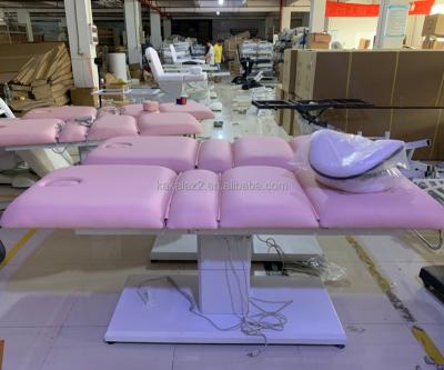 China Modern Motor Beauty Bed Pink Portable Beauty Bed Black for sale