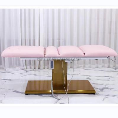 China Modern Pink Beauty Bed Salon Furniture Beauty Bed With Heater for sale