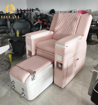 China Beauty Salon Foot Spa Massage Chair Nail Salon Pedicure Spa Chair With Basin for sale