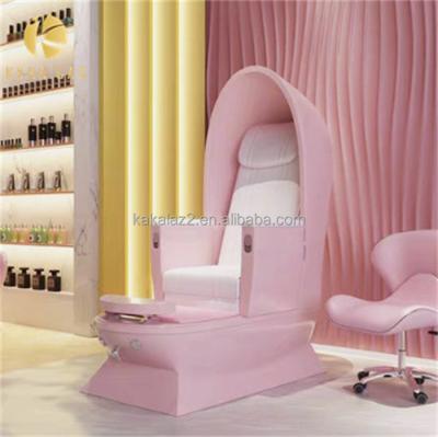 China Modern Luxury Nail Salon Beauty Nail Salon Electric Discharge Pump Pipeless Whirlpool Manicure Foot Spa Massager Pedicure Chair for sale