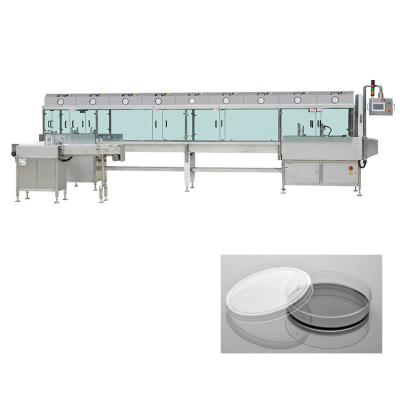 China 150mm Bacterial Diagnostic And Pharmaceutical Petri Dish Filling Production Line For High Borosilicate High Temperature Resistance Experiment for sale