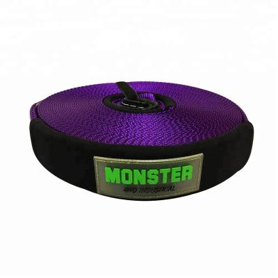 China 100% Polyester Winch Extension Strap Monster4WD 5T 100% Polyester Winch Extension Strap for sale