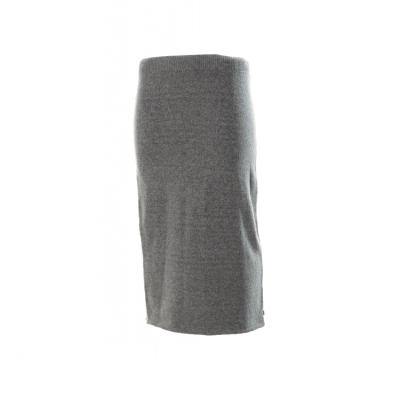 China 2021 Ladies Breathable Wool Skirt Long High Waisted Heather Warm Handfeel Skirt For Women Solid Style Adults Casual Breathable With Wool for sale