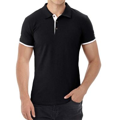 China Anti-Wrinkle Mens Short Sleeve Slim Fit Business Polo Shirt Basic Designed Quick Dry Golf for sale