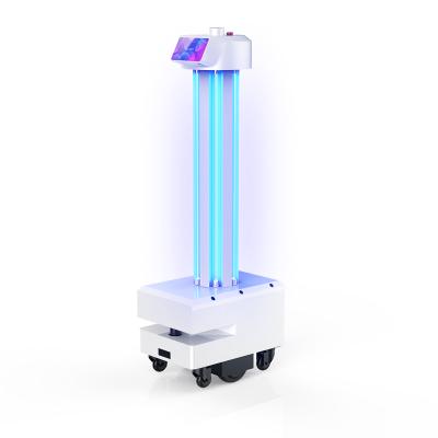 China Hotels Custom Design Robotic Bacterial Killing Lamp Air Purification Robot Disinfection Standalone UV-C Sterilization For Lobby for sale