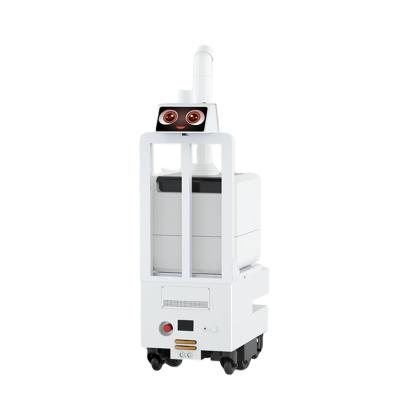 China Hotels factory sale bank atomization navigation directly disinfectant cleaner spray disinfect robot sterilization machine for sale