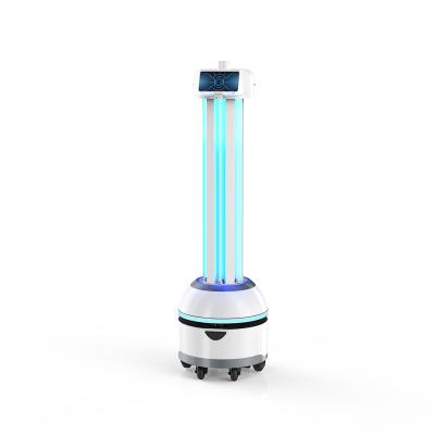 China Autonomous shopping mall Reeman UV light robot with screen UV-C sterilization robot for public place station use for sale