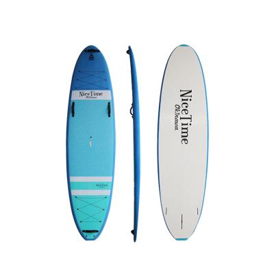 China Center Fin 11' Customized Soft Fiberglass Sup Paddle Board Longboard Surfboard Made In China for sale