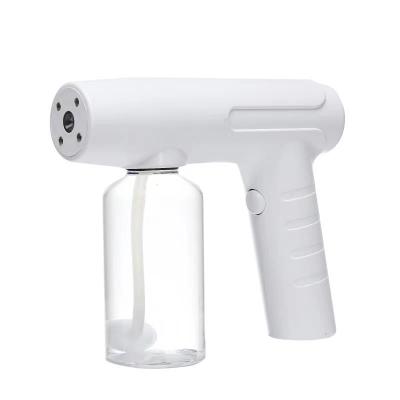 China Rechargeable Wireless Portable Blue Cold Steam Sterilizer Garden Nano Disinfection Spray Gun for sale