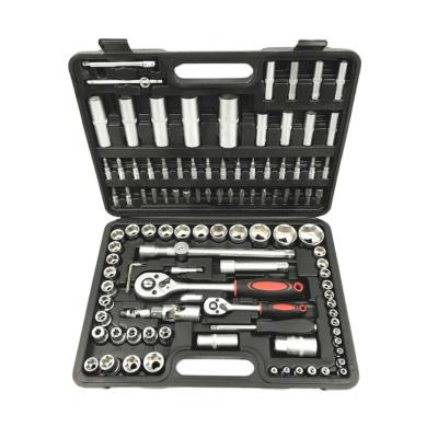 China Storage 108PC Ratchet Wrench Set Auto Home Repair Hardware Tools Makers Point 108 Pieces Socket Set for sale