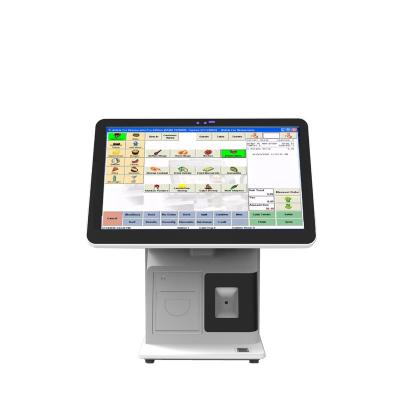 China SDK 15 Inch Double Screen Cash Register Touch Screen Retail Store Terminal Printer Payment Restaurant Machine All In One POS Systems for sale