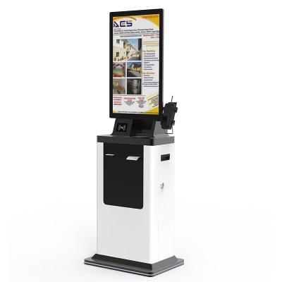 China SDK 21.5 Inch Customized RFID Hotel Self-Test In Floor Standing Touch Screen Self Service Terminal Kiosk for sale