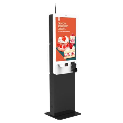 China SDK Free Standing Restaurant Touch Screen Supermarket Kiosks ODM Printer Self Service Ordering Payment Kiosk for sale