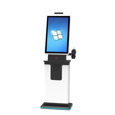 China Android SDK Victory 10 32 Inch Touch Screen Self Ordering Kiosks With Thermal Printer QR Scanner Queue Kiosk for sale