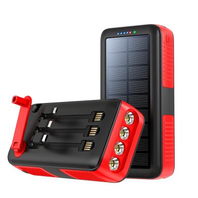 China Wireless Charging Waterproof Dual USB Solar Power Charger Outdoor Solar Inverter Generators Manual Camping Power for sale