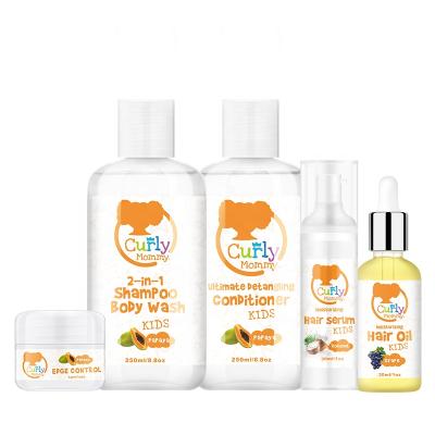 China CURLYMOMMY Organic Organic Branded Natural Kids Hair Care Product Set For African for sale