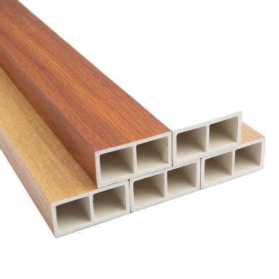 China Various Specifications Modern High Quality Wood Plastic Composite Timber Tubes Outlet Factory Interior Decorative for sale