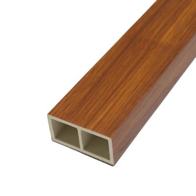 China Kaijie 2022 Modern 50*25mm Easy Install Non-formaldehyde Wpc Timber Tubes Interior Decorative for sale