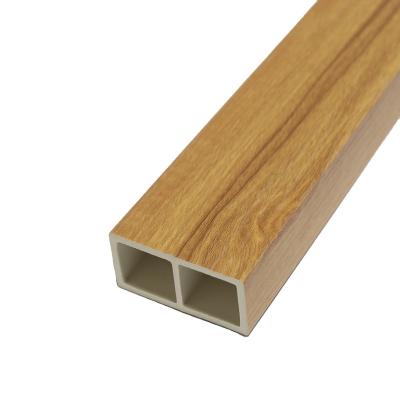 China 2022 Modern Factory Outlet Latest Price 50*25mm Easy Install Non-formaldehyde Wpc Timber Tubes Interior Decorative for sale