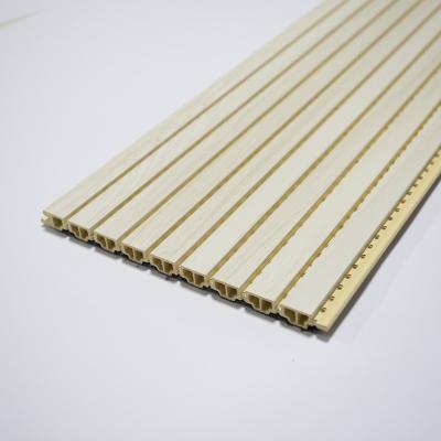 China Eco-friendly Waterproof+ECO-Friendly WPC Wall Panel 198*12 Acoustic Panel for sale