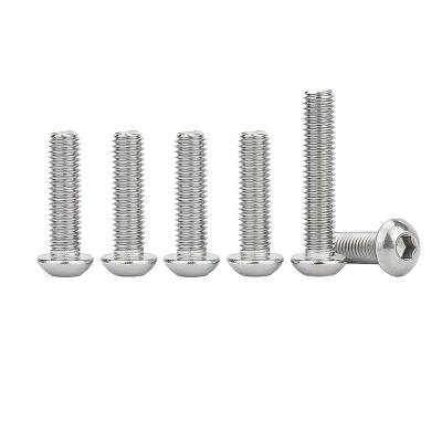 China Truss Wholesale Manufacturer 304 Stainless Steel Cup Head Pan Head Screw Allen Key Bolts Hex Socket Head Cap Screw for sale