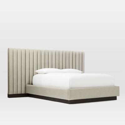 China Wholesale Price Damian Bed Extended Headboard Upholstered Hot Selling Tufted Bed for sale