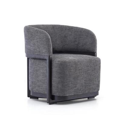 China Leisure Style Extended Modern Sofa Chair Cozy Armchair Living Room Upholstered Single Lounger Restaurant Dining Chair Modern for sale