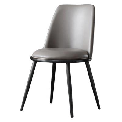 China Wholesale Modern Italian Black Faux Leather Upholstered Restaurant Dining Chair for sale