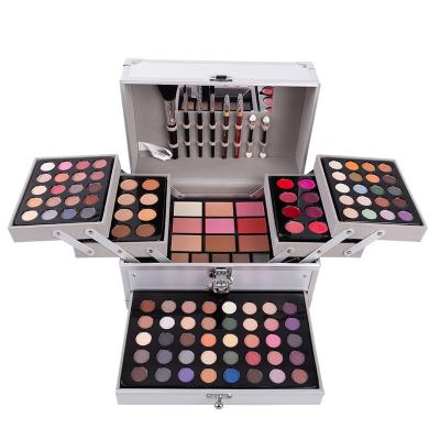 China Waterproof Sombra De Ojos Whole Makeup Blush Lip Makeup Combination Dish Matte 177 Colors Eyeshadow Contouring Waterproof Set for sale