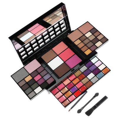 China Alobon Cardboard Palette Waterproof Wholesale Pick Own Brand 74 Colors Adjust Shimmer Vegan Makeup Richly Pigment Low Moq Eyeshadow Palette for sale