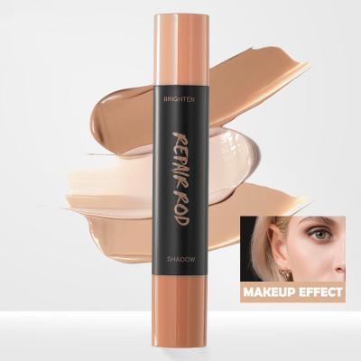 China Waterproof Cruelty Free Makeup Double-end Face Waterproof Professional Makeup Cream Contour Stick for sale