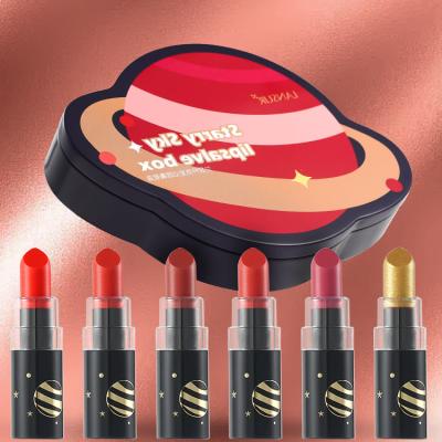 China ALOBON Waterproof Private Label Matte Lipstick Retractable Lip Liner Pencil Vegan Makeup Cosmetic Wholesale Set for sale