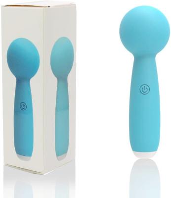 China Medical Hot Selling Female Silicone+ABS Clitoris Stimulator AV G-spot Massager For Pussy Mini Vibrate Wand Massager for sale