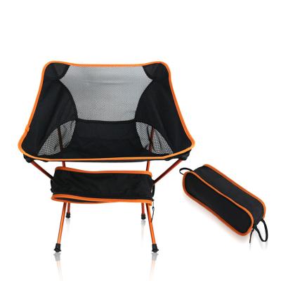 China Brand New Aluminum Frame Lightweight Folding Outdoor Portable Camping Chair Moon Chair Eco - Friendly for sale