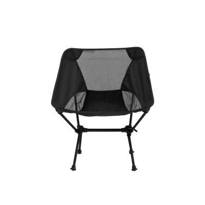 China Comfortable And Practical Outdoor Portable Chair Moon Folding Camping Chair Light Weight Eco-friendly Aluminum Frame for sale