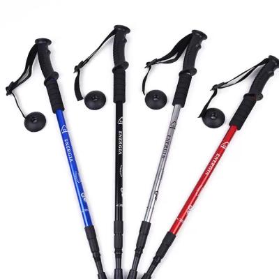 China New Durable Customizable Tripod Pole Rattan Chair Portable Walking Stick Outdoor Camping Hiking Hiking Essential Tool for sale