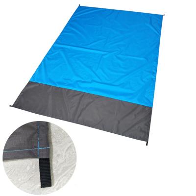 China Beach Cloth Plaid Mat Lawn Moisture-Proof Mat Polyester Picnic Lightweight Outdoor Camping Nylon Bag Convenient Foldable Mat for sale