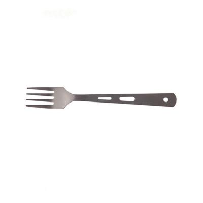 China Food Grade Pure Titanium Dinner Fork Mountaineering Tableware Outdoor Camping Special Fork MO11 for sale