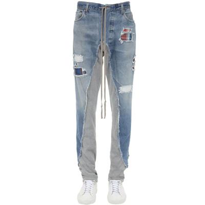 China High quality breathable OEM new fashion intentionally distressed and fade with pockets jeans inserts for sale